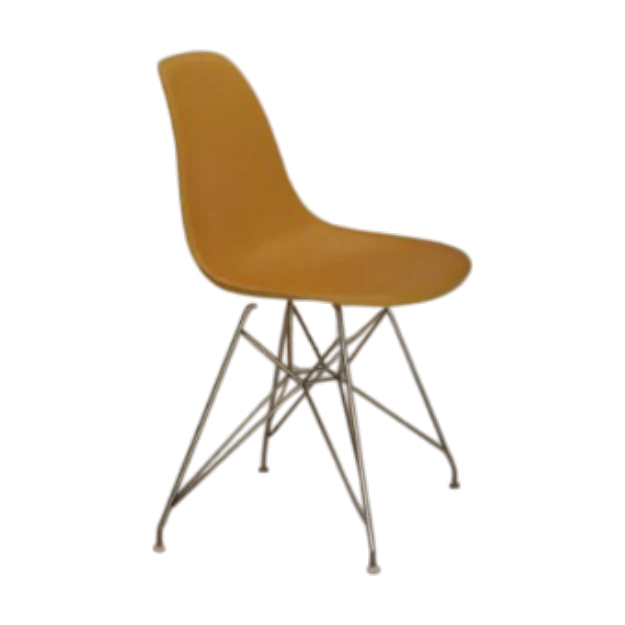 eames molded plastic side chair DSR - view 1