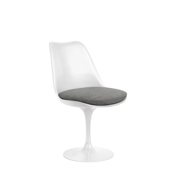 Tulip Armless Chair white shell - view 1