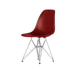 eames molded plastic side chair DSR - view 1