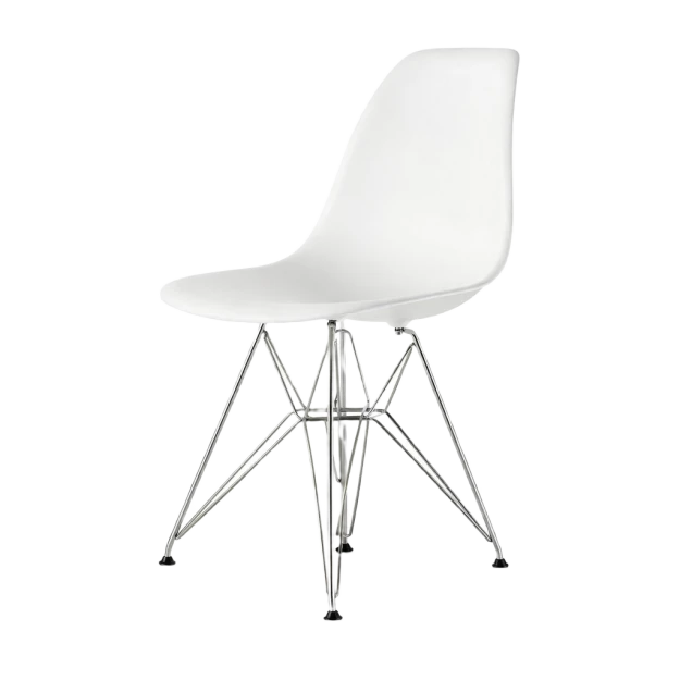 Eames molded plastic side chair - view 1