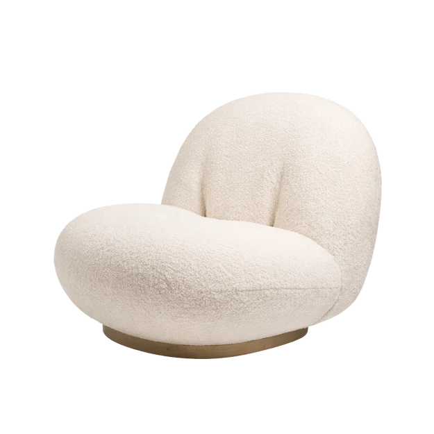 Pacha Lounge Chair Swivel Pearl Gold/Karakorum1 - view 1