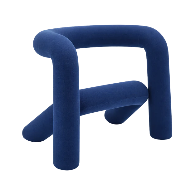 Extra bold armchair kvadrat Blue-Green - view 1