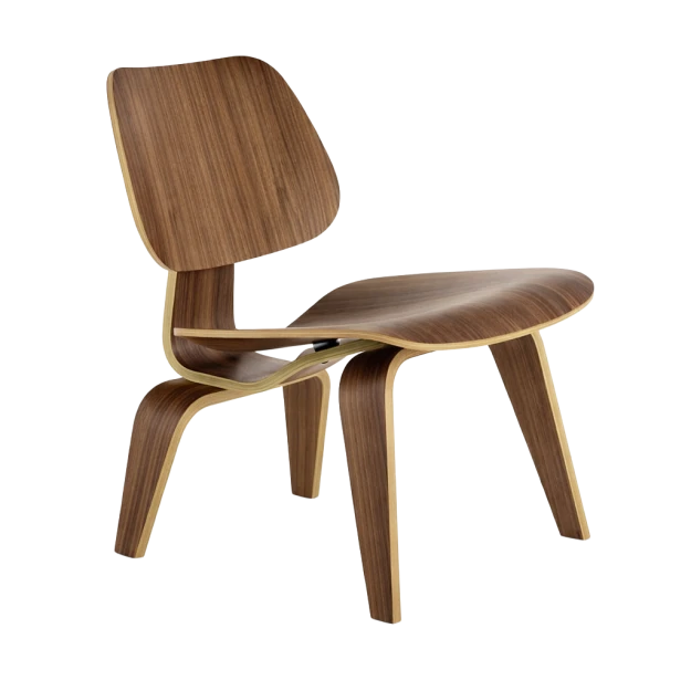 eames molded plywood lounge chair - view 1