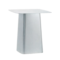 Metal Side Table Outdoor Medium Galvanised - view 1