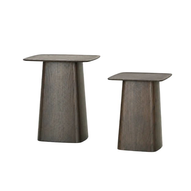 Wooden Side Table Dark Oak - view 1