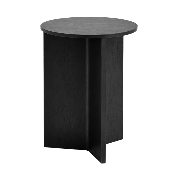 Slit Table Wood Round High Black Oak - view 1