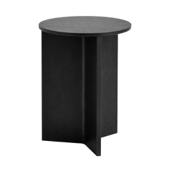 Slit Table Wood Round High Black Oak - view 1