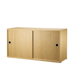 Cabinet with Sliding Doors oak 2sizes - view 1