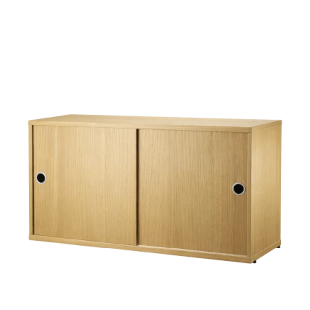 Cabinet with Sliding Doors oak 2sizes - view 1