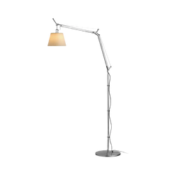 Tolomeo Basculante Floor Lamp Parchment-Aluminum - view 1