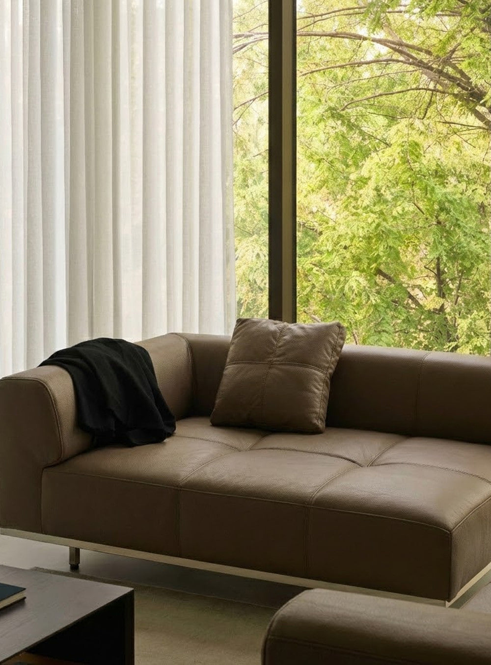 Tartan Cushion - Leather | Limited