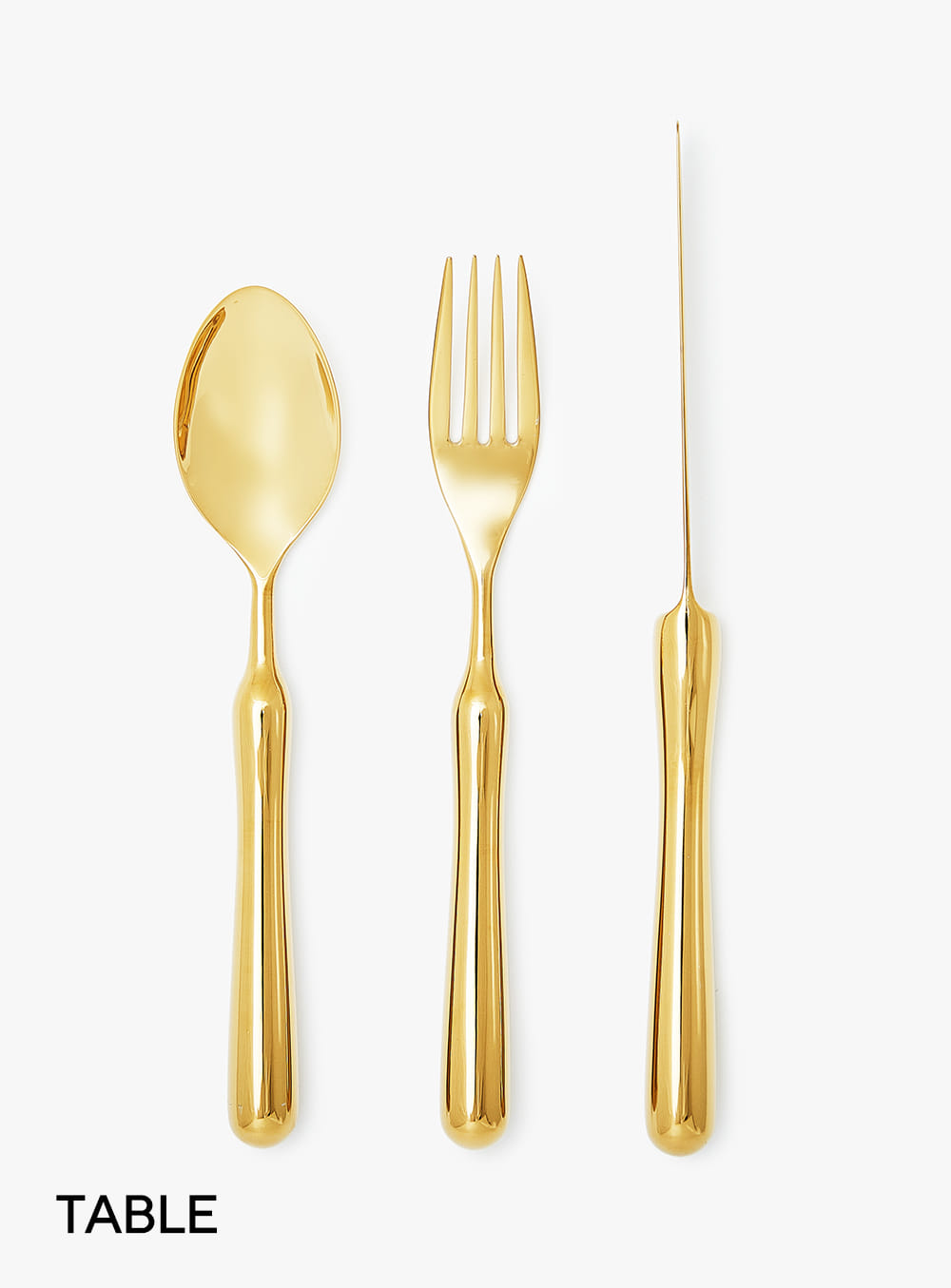 Table Size Cutlery Set Gold Edition