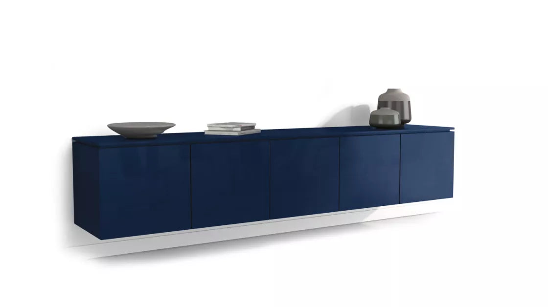 coda | Suspended sideboard - 5 doors