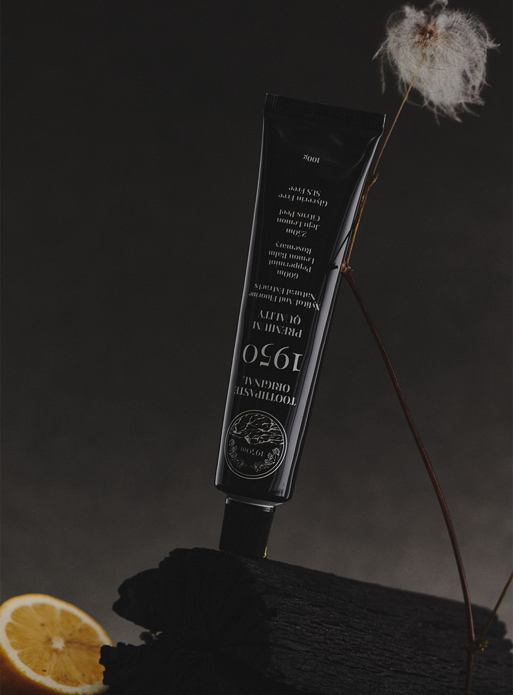 1950 제주 시트러스 블랙 치약 (불소) 3개입