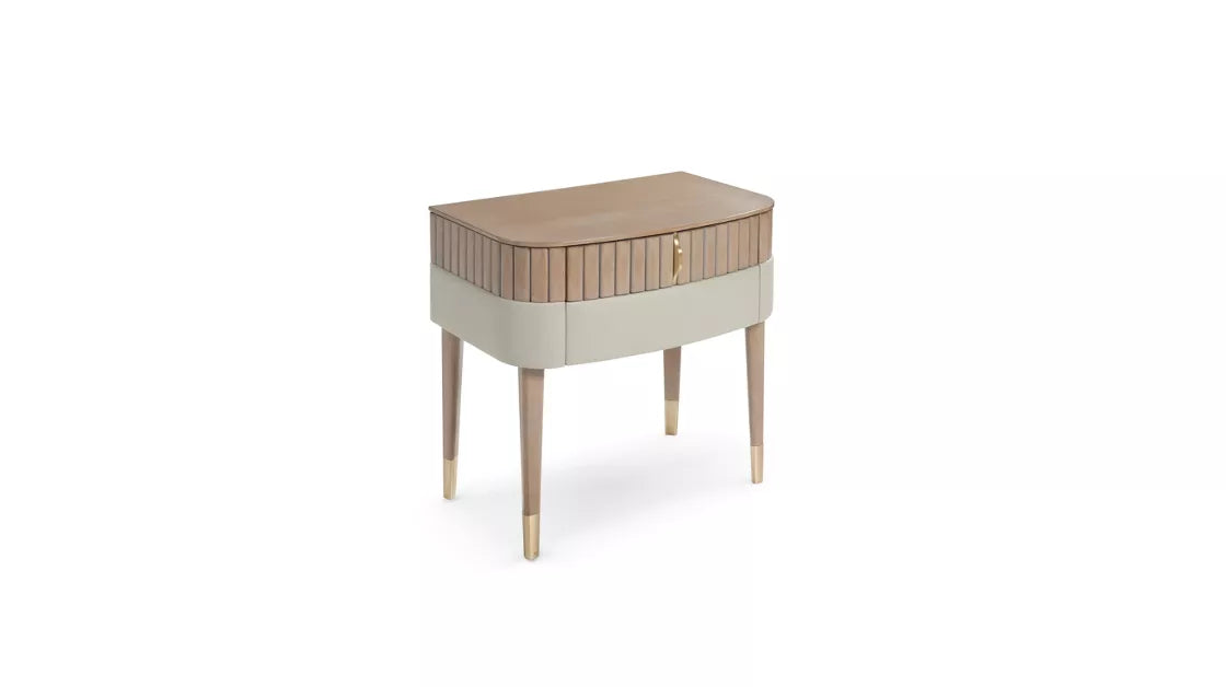 eden-rock | Bedside table 2 drawers, top in wood