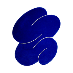 Exclusive Blue Squiggle Rug - view 1