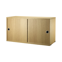 Cabinet with Sliding Doors oak 2sizes - view 1