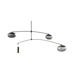 Gaia Double Tier Pendant (3 Pebbles) - view 1