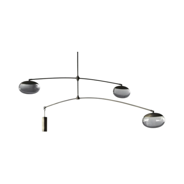 Gaia Double Tier Pendant (3 Pebbles) - view 1