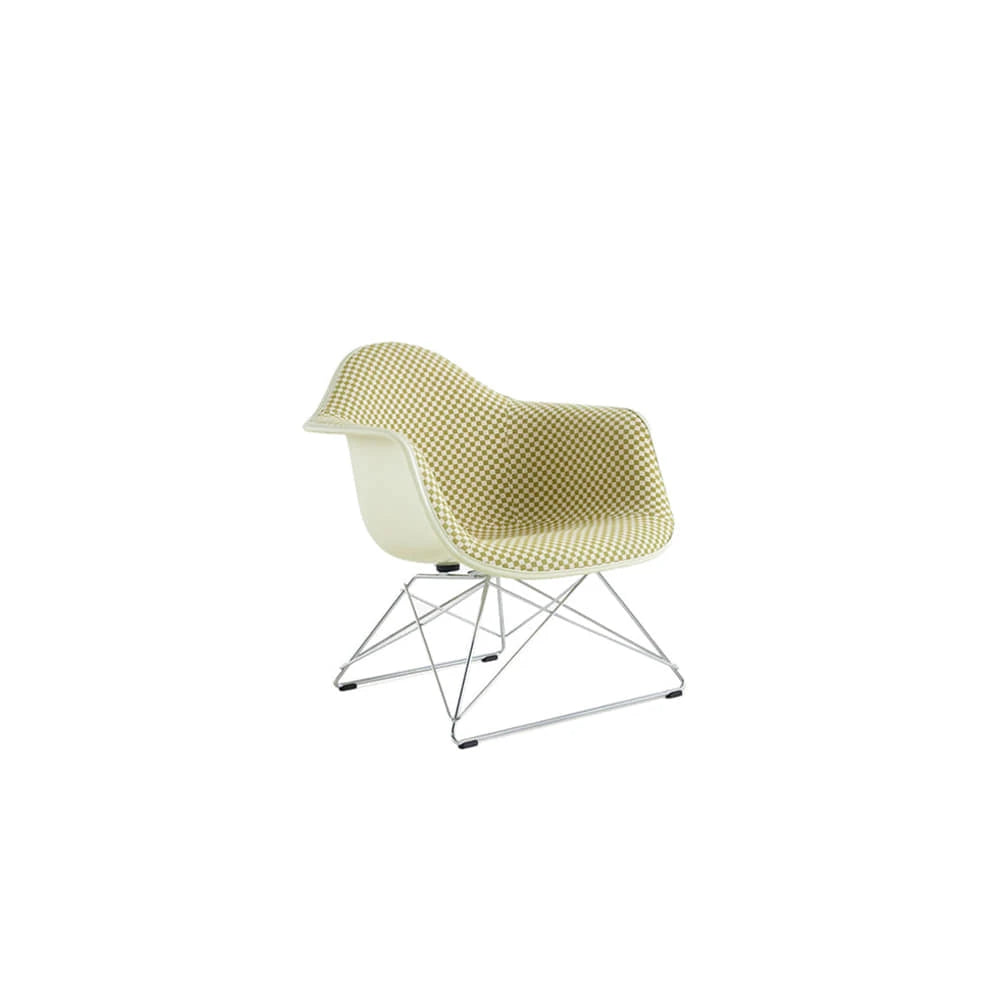 Eames Low Wire Base, Arm Shell (Checker / Chrome) - view 1