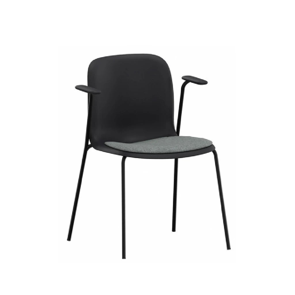 SixE Arm Chair Black PP Black Seat Pad Dining Chair - view 1