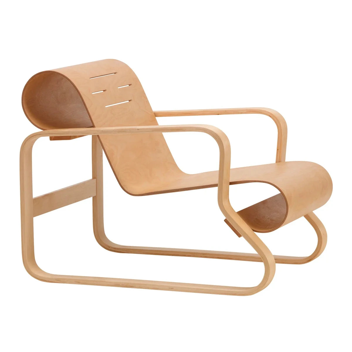 41 Armchair Paimio solid birch lamella olied - view 1