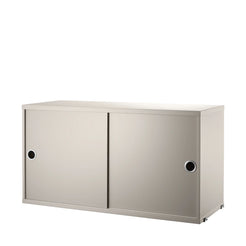 Cabinet with Sliding Doors beige - view 1