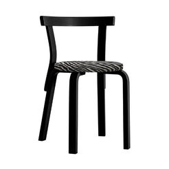 Chair 68 foam upholstery Zebra Black - view 1