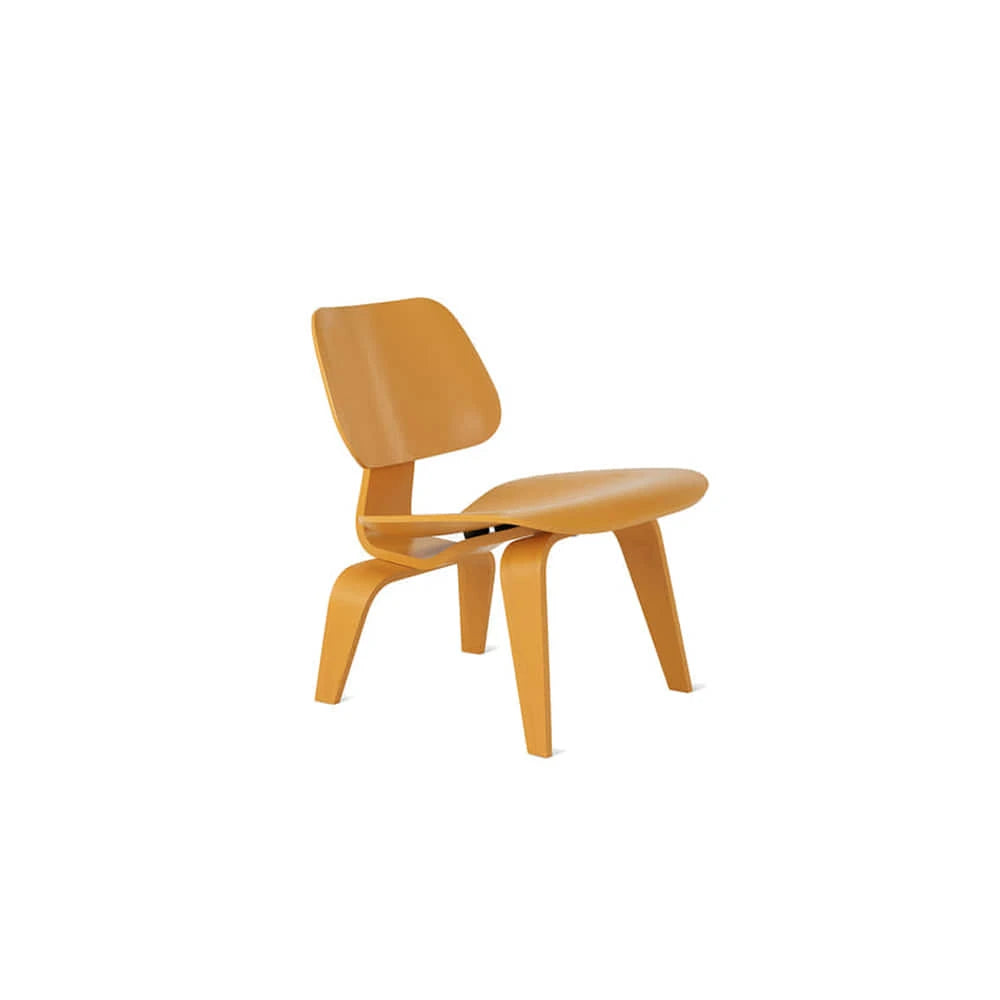 Eames Molded Plywood Lounge Chair, Wood Base (Deep Yellow) - view 1