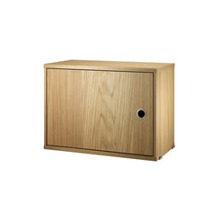 String System Cabinet Swing Door 58 Oak - view 1