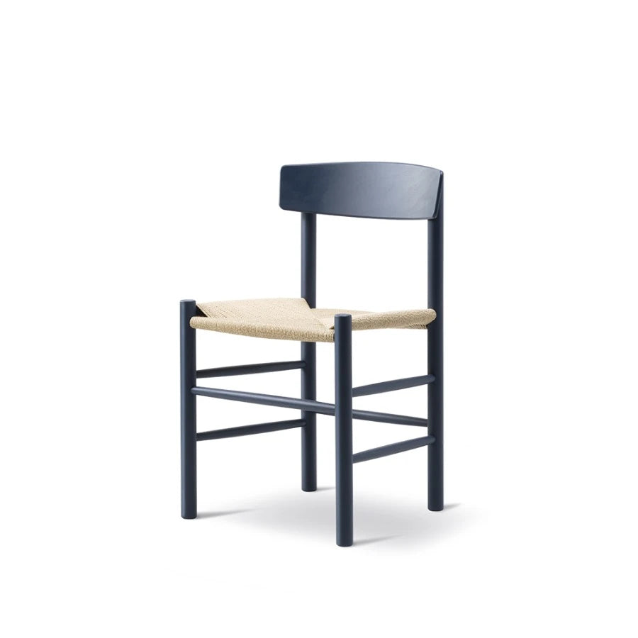 J39 Dining Chair 3239 Beech Indigo Blue - view 1