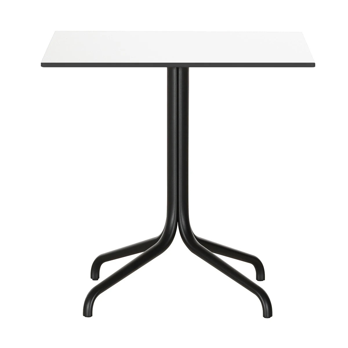 Belleville Table Bistro outdoor 75 x 75 top White base Black - view 1
