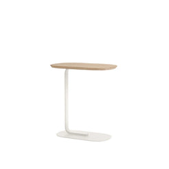 Relate Side Table Off-White/Solid Oak - view 1