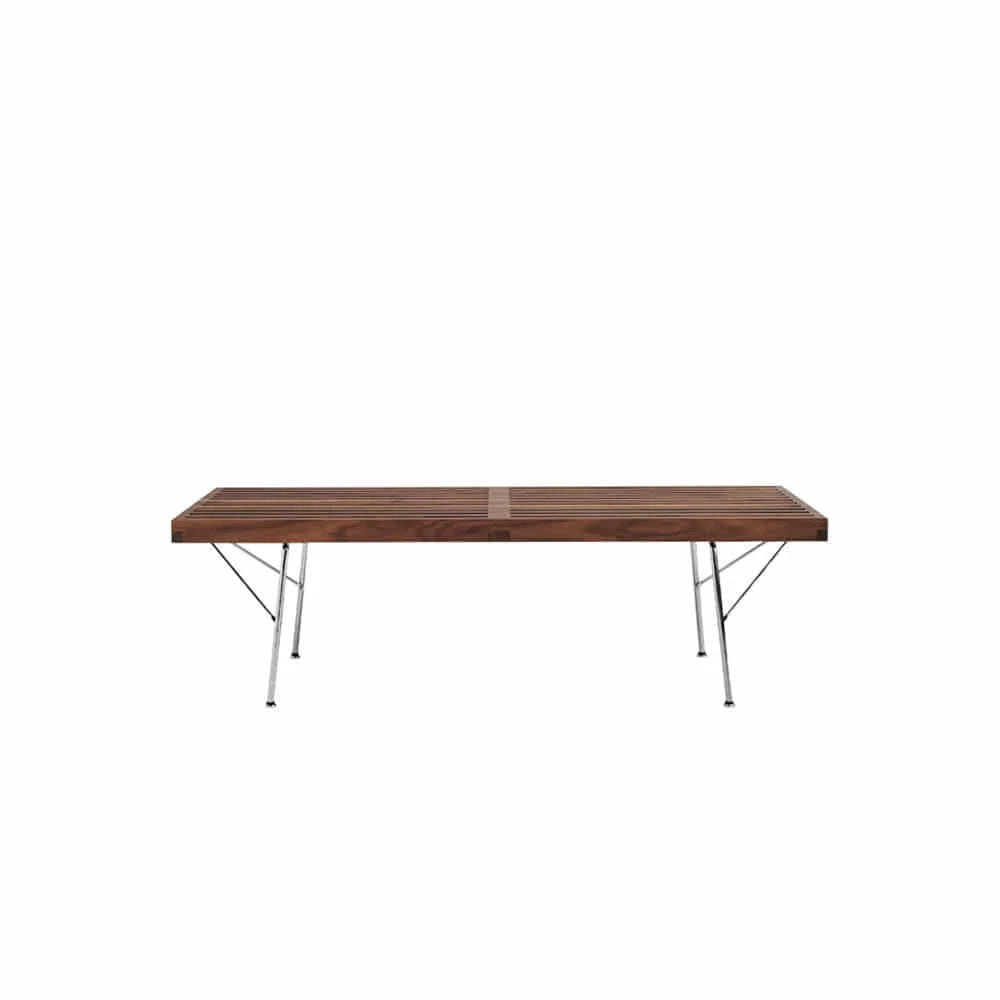Nelson Platform Bench, Metal Base (Walnut/121) - view 1