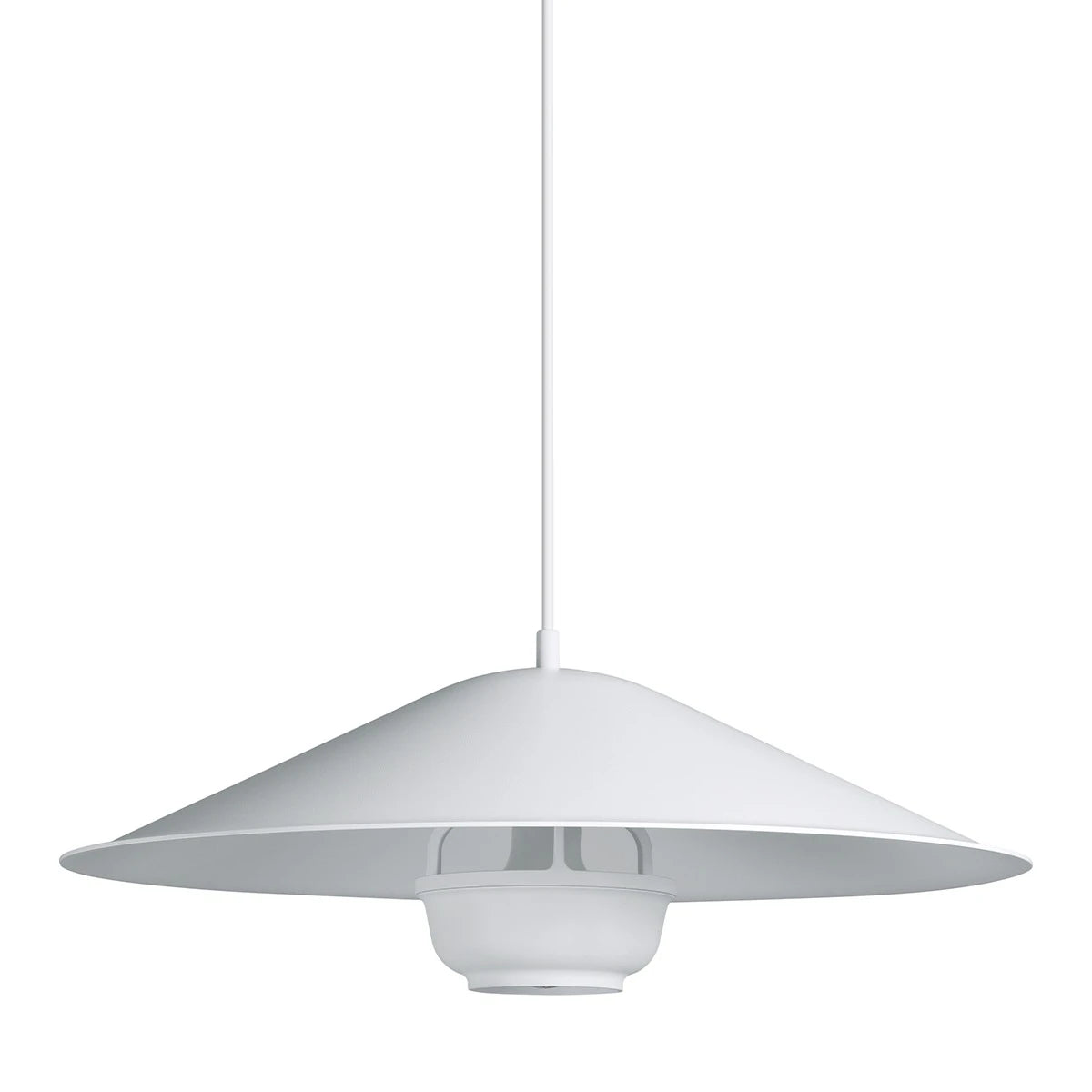 Kori Pendant Light white with Dune shade - view 1