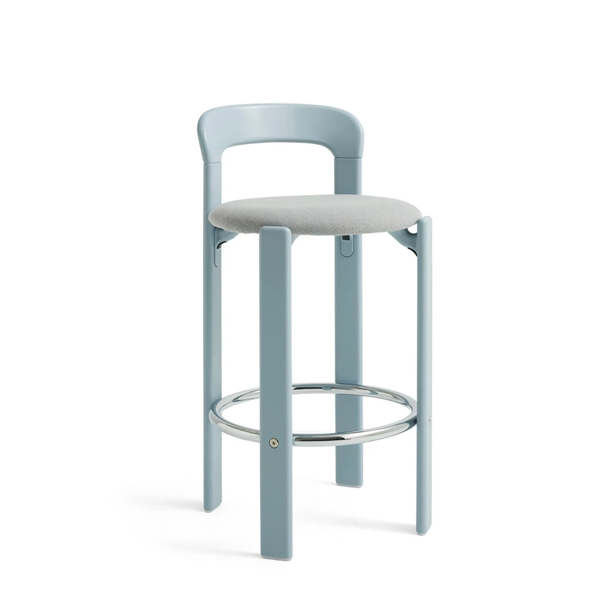 Rey Bar Stool Low Slate Blue- Uph. Steelcut Trio 113 - view 1