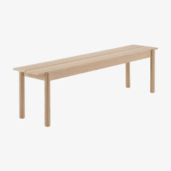 Linear Wood Bench - view 1
