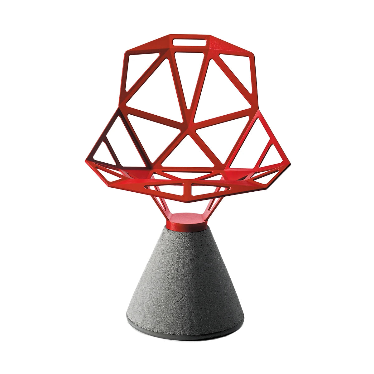 Chair One Concrete Base Red - view 1