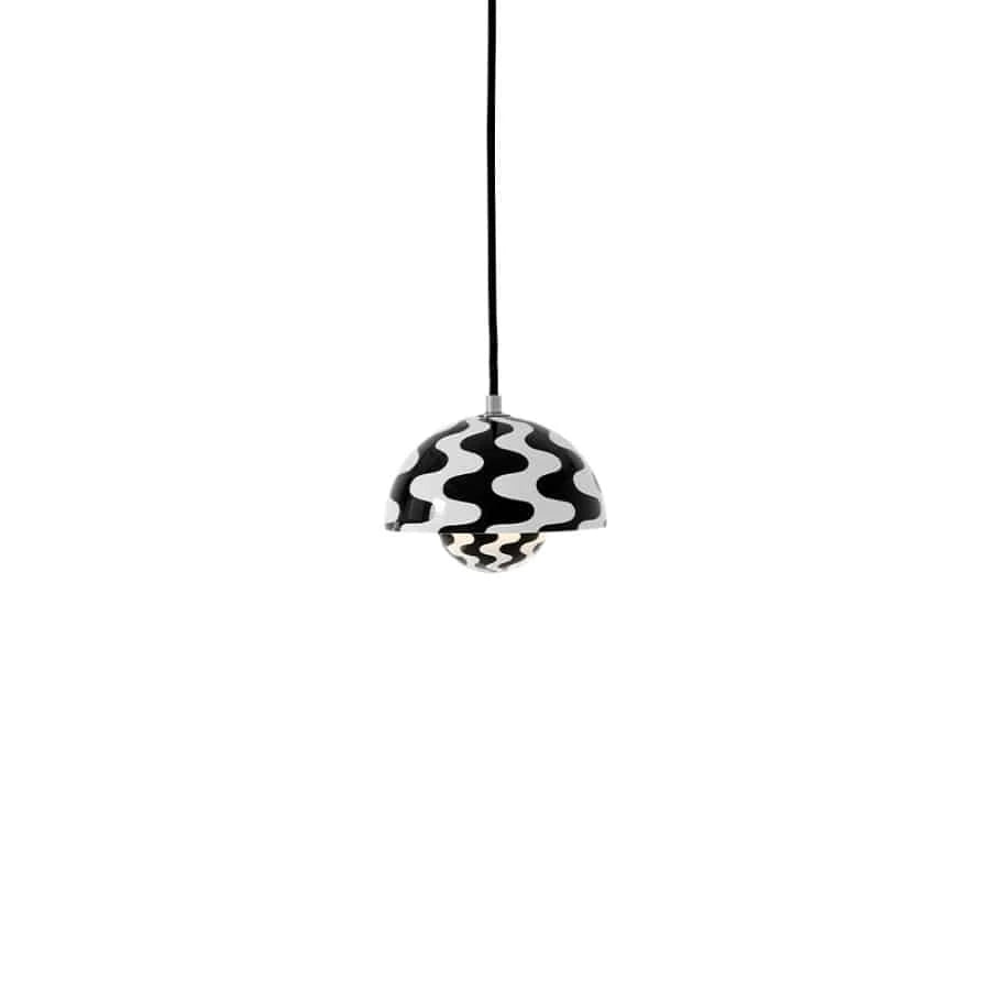 Flowerpot Pendant VP10 Black White Pattern - view 1