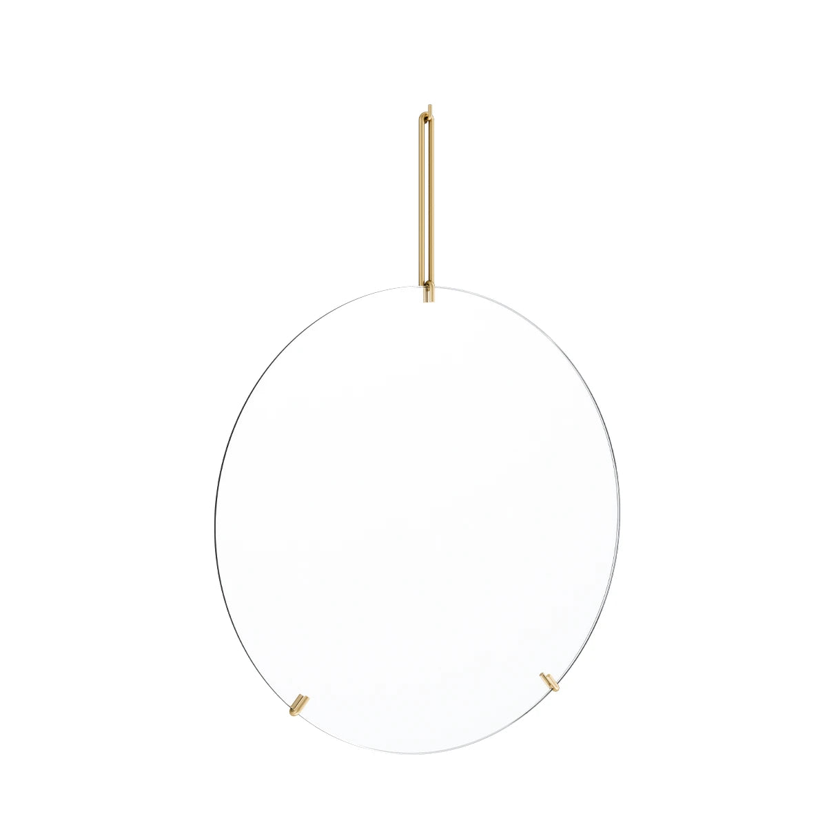 wall mirror 50Ø brass - view 1