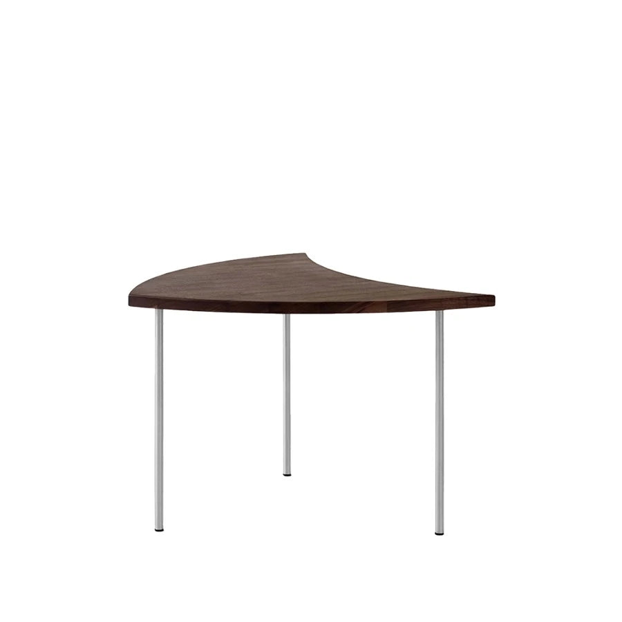 Pinwheel Lounge Table HM7 Stainless Steel/Walnut - view 1