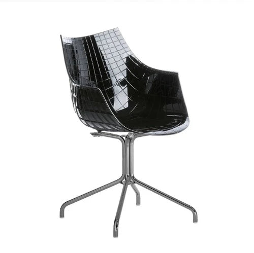 Meridiana Armchair Chromed Black - view 1