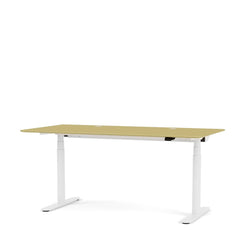Hilow 2 Work Desk 140 x 80 Cumin Top-Snow Leg - view 1