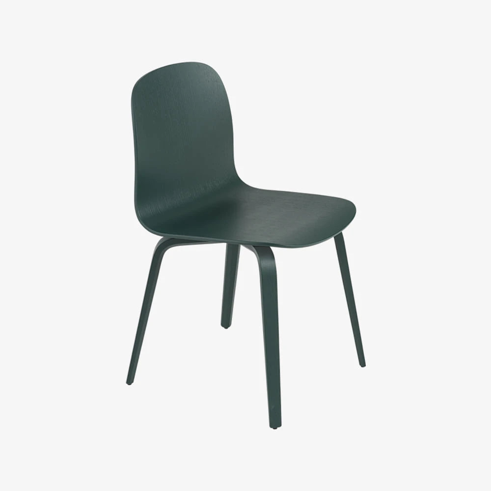 Visu Chair Wood Base Dark Green - view 1