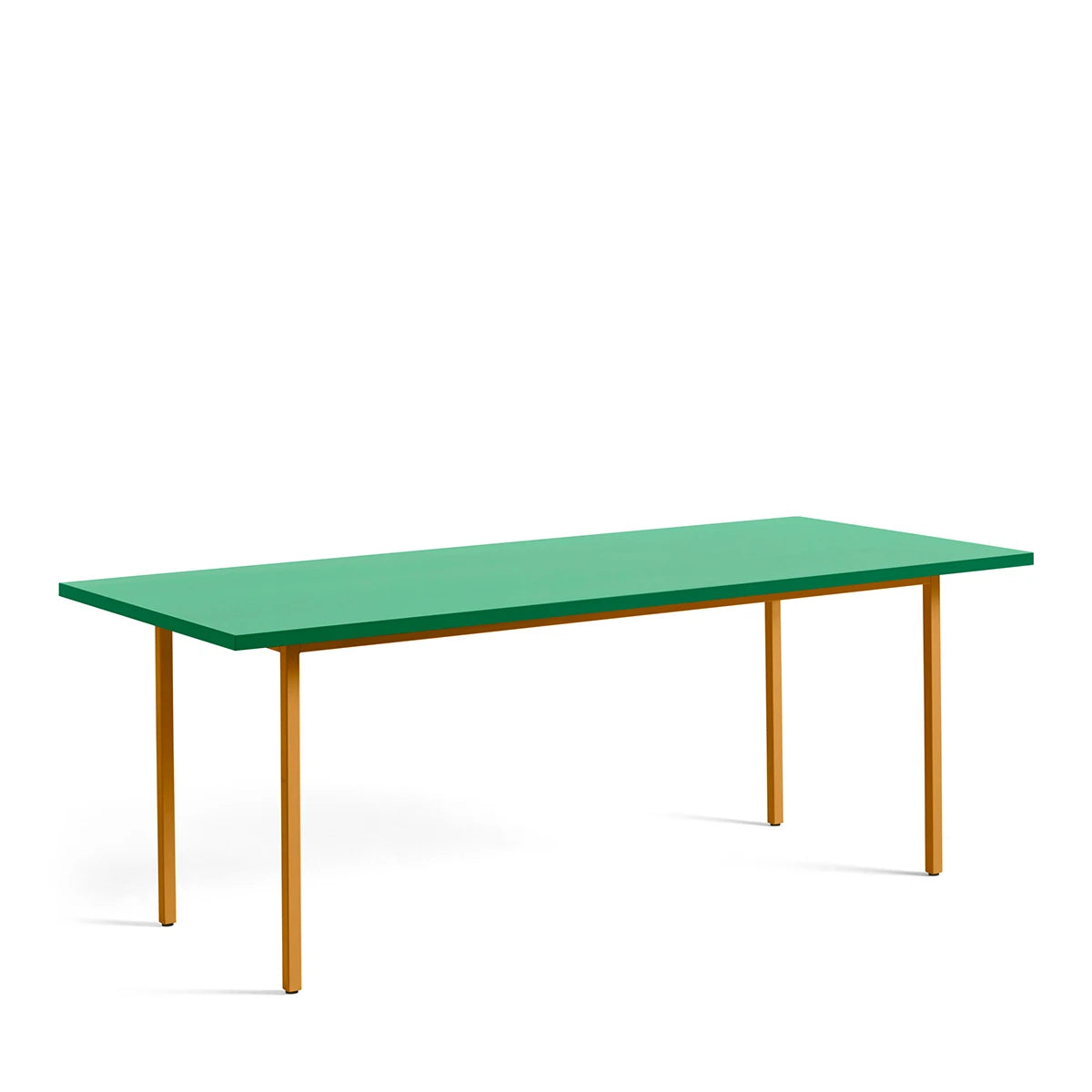 Two Colour Table 200 x 90 Green Mint-Ochre - view 1