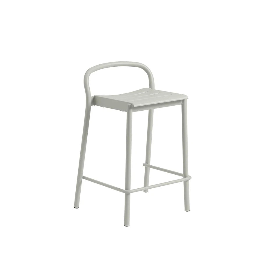 Linear Steel Counter Stool Grey - view 1