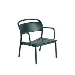 Linear Steel Lounge Armchair Dark Green - view 1