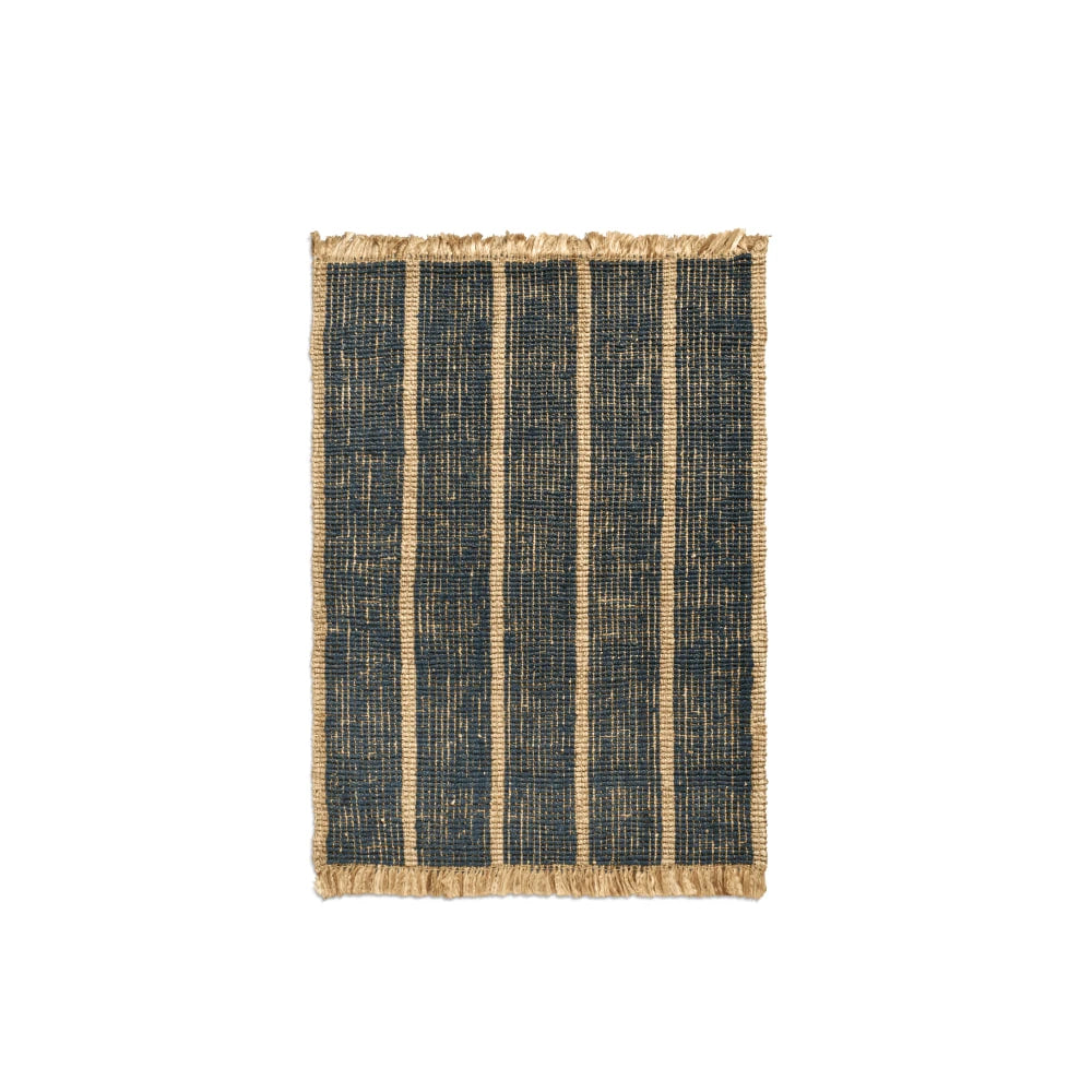 Athens Ink Blue Stripe Rug - view 1