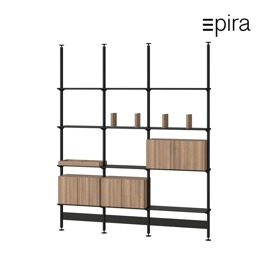 Pira G2 Floor Ceiling Mounted H257 Black Grey Frame - view 1