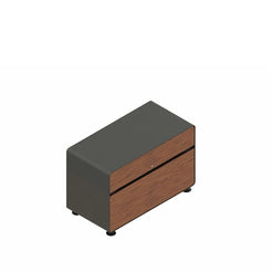 Ad Hoc Executive Lowboard Walnut 1000 American Walnut Storage - view 1